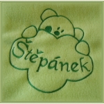 Fleece deka dětská - dvojitá s výšivkou na přání